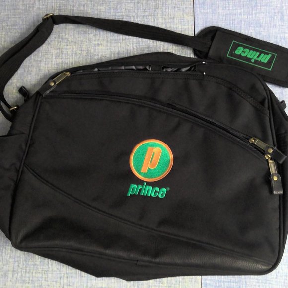 Prince Bags Vintage Prince Leather Nylon Shoulder Messenger Style